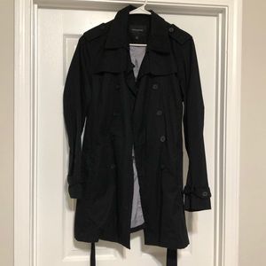 Banana republic black trench coat